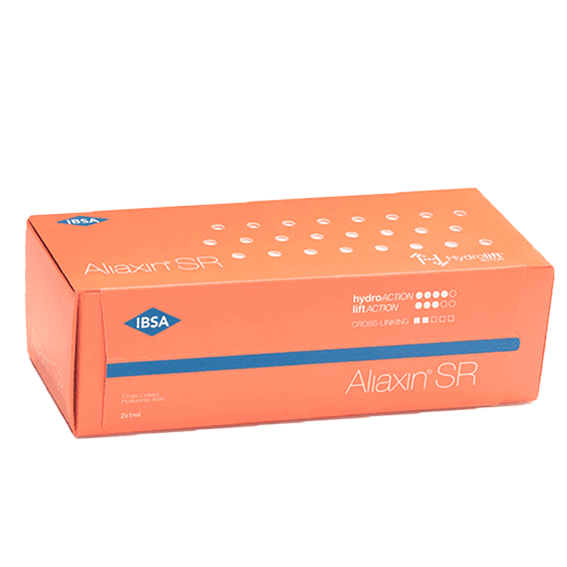 فیلر Aliaxin SR مناسب زیر چشم، شقیقه و خط اخم